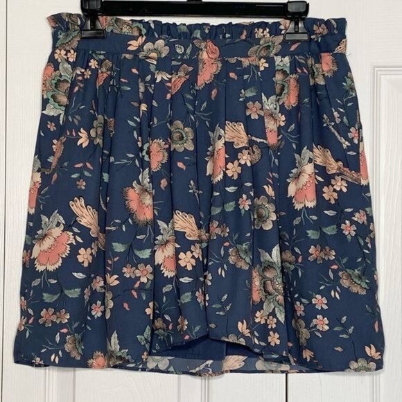Floral Pleated Skirt By Forever 21 Contemporary Size L - Picture 2 of 8
